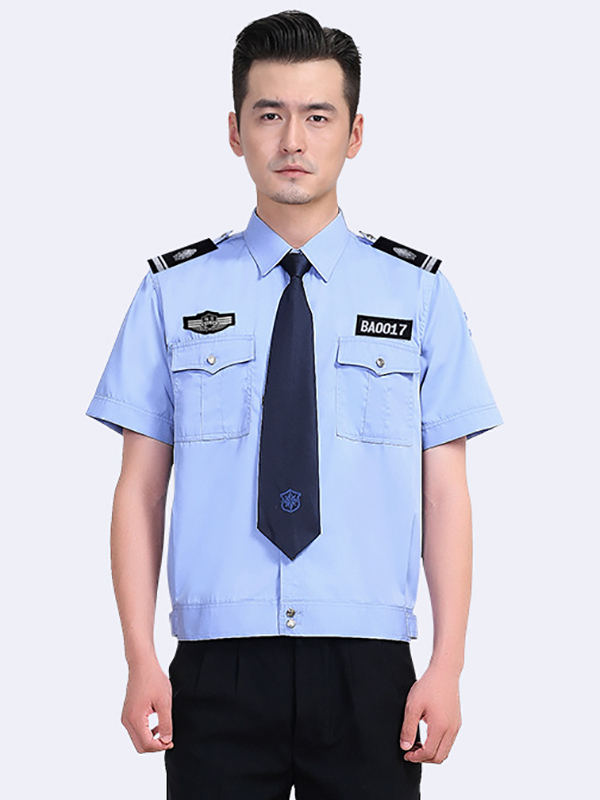 夏季保安服全套短袖衬...